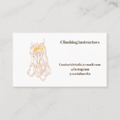 Visitenkarte für Kletterlehrer (Vorderseite)