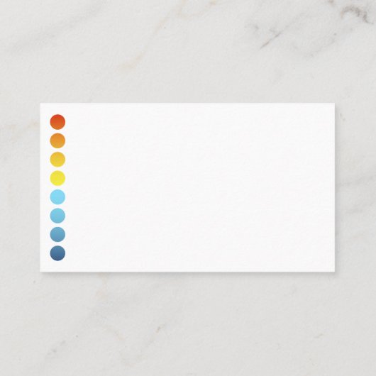 Visitenkarte für Klimaanlage (Rückseite)