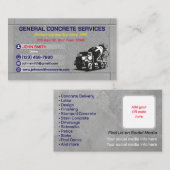 Visitenkarte für konkrete Dienstleistungen (Vorne/Hinten)