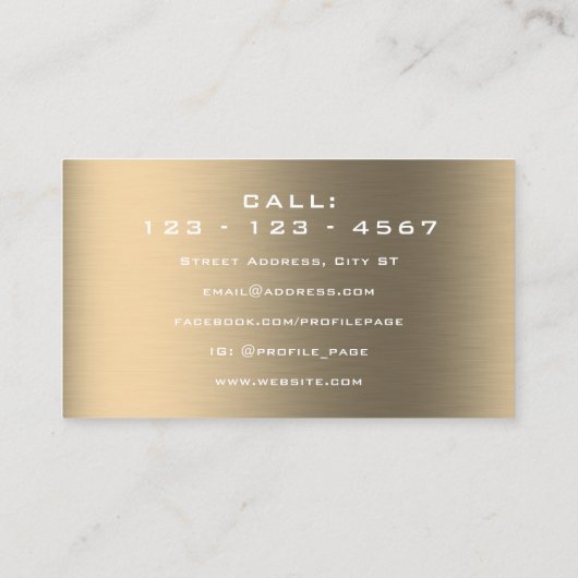 Visitenkarte für Kontrolle-Panel (Rückseite)