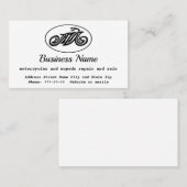 Visitenkarte für Krafträder und Mopeds (Vorne/Hinten)