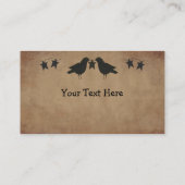 Visitenkarte für Krähen und Sternen (Rückseite)