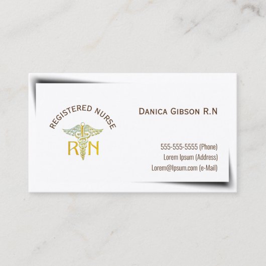 Visitenkarte für Krankenpfleger (Vorderseite)