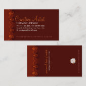 Visitenkarte für kreative Künstler (Vorne/Hinten)