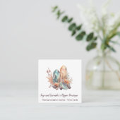 Visitenkarte für Kristalle und Blume (Stehend Vorderseite)