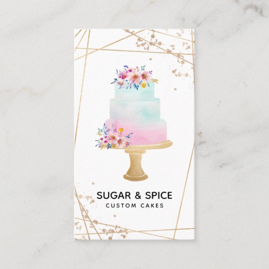 Visitenkarte für Kuchen/Backwaren (Vorderseite)