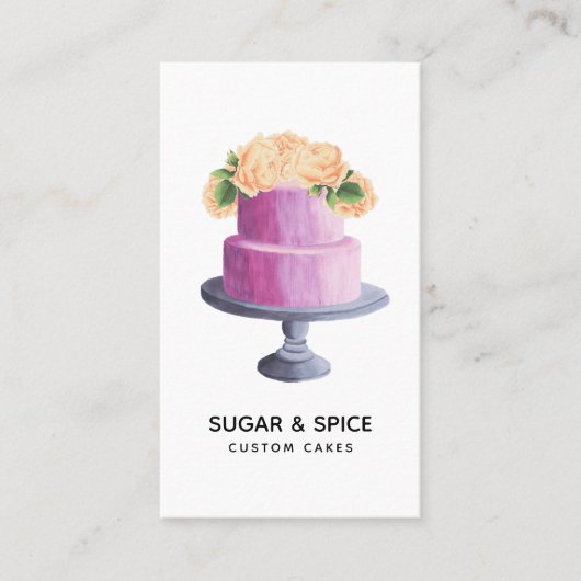 Visitenkarte für Kuchen/Backwaren (Vorderseite)
