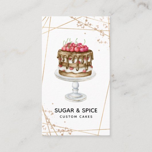 Visitenkarte für Kuchen/Backwaren (Vorderseite)