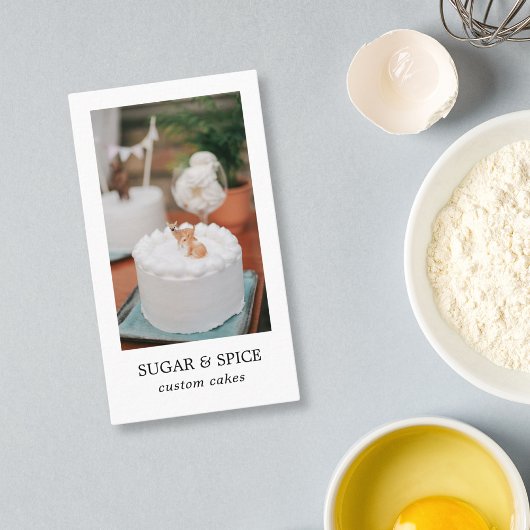 Visitenkarte für Kuchen/Backwaren