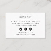 Visitenkarte für Kuchen/Backwaren (Rückseite)