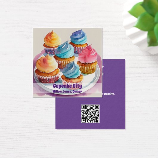 Visitenkarte für Kuchen oder Backwaren (Schreibtisch)