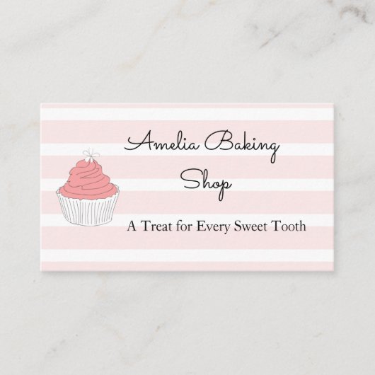 Visitenkarte für Kuchenbackwaren (Vorderseite)
