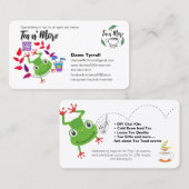 Visitenkarte für kundenspezifische Teefirmen (Vorne/Hinten)