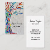 Visitenkarte für Kunstlehrer (Vorne/Hinten)