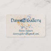 Visitenkarte für künstlerische Aquarellbilder (Vorderseite)