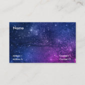Visitenkarte für künstlerische Galaxie (Vorderseite)
