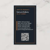 Visitenkarte für künstliche Intelligenz (Rückseite)