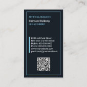 Visitenkarte für künstliche Intelligenz (Rückseite)