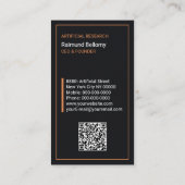 Visitenkarte für künstliche Intelligenz (Rückseite)