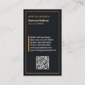 Visitenkarte für künstliche Intelligenz (Rückseite)