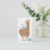 Visitenkarte für Lama-Garne aus Strickwaren (Stehend Vorderseite)