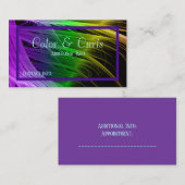Visitenkarte für lebendige Farbbereiche Terminkarte (Vorne/Hinten)