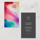 Visitenkarte für lebendige Impressionen (Vorne/Hinten)