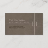 Visitenkarte für Leder-Look-Crosshairs Engineer (Rückseite)