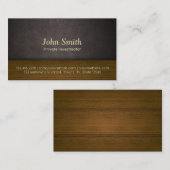 Visitenkarte für Leder und Holzfäller (Vorne/Hinten)