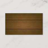 Visitenkarte für Leder und Holzfäller (Rückseite)