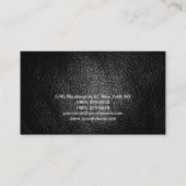 Visitenkarte für Ledereffektberater (Rückseite)