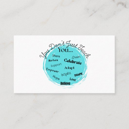 Visitenkarte für Lehrer (Vorderseite)