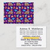 Visitenkarte für Lehrer (Vorne/Hinten)