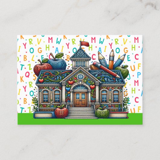 Visitenkarte für Lehrer (Vorderseite)