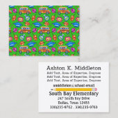 Visitenkarte für Lehrer (Vorne/Hinten)