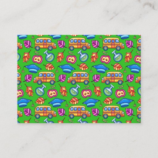 Visitenkarte für Lehrer (Vorderseite)