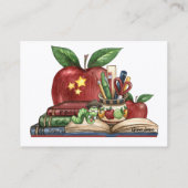 Visitenkarte für Lehrer (Rückseite)