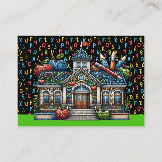 Visitenkarte für Lehrer (Vorderseite)