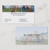 Visitenkarte für Lehrer (Vorne/Hinten)