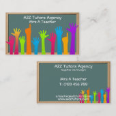 Visitenkarte für Lehrer oder Dozenten (Vorne/Hinten)