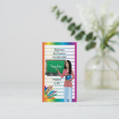 Visitenkarte für Lehrer, Professor oder Ersatzmann (Stehend Vorderseite)