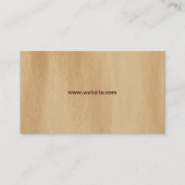 Visitenkarte für leichte Holzbearbeitung (Rückseite)