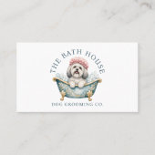 Visitenkarte für Lhasa-Apso-Hundepflege (Vorderseite)