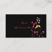 Visitenkarte für Liebesvögel (Rückseite)