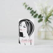 Visitenkarte für Makeup-Künstlerin (Stehend Vorderseite)