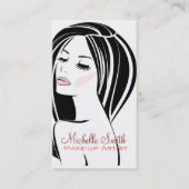 Visitenkarte für Makeup-Künstlerin (Vorderseite)