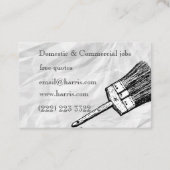 Visitenkarte für Maler und Dekorateure (Rückseite)