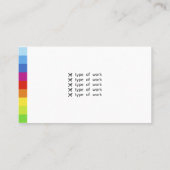 Visitenkarte für Maler und Lackierarbeiten (Rückseite)