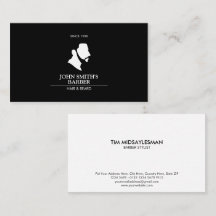 Visitenkarte für Mann mit Barberlogo