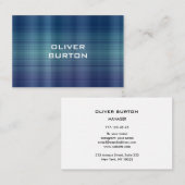 Visitenkarte für Männer mit Textur (Vorne/Hinten)